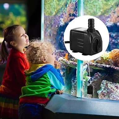 CWKJ Fountain Pump, 400GPH Submersible , Durable 25W Outdoor Water Pump with 6.5ft Power Cord, 3 Nozzles for Aquarium, Pond, Fish Tank, Water Pump Hydroponics, Backyard Fountain - Image 4