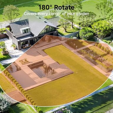 Giraffe Tools Retractable Garden Hose Reel 1/2 Inch x 155 with 5 ft Leader Hose, Heavy Duty, Any Length Lock, Slow Return System, Wall Mounted and 180 Deg Swivel Bracket - Image 3