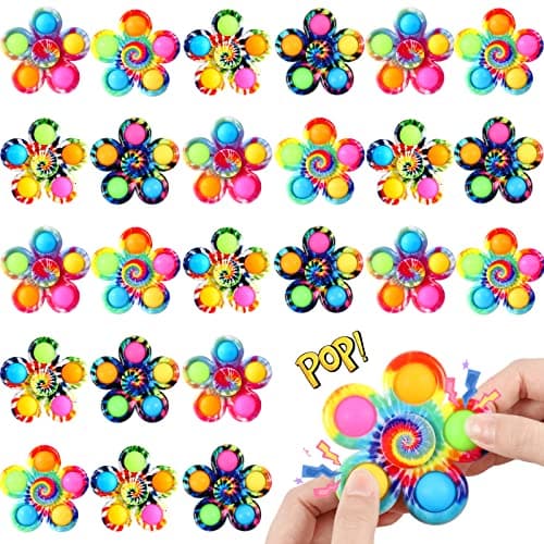 Gigilli 24 Pack Party Favors Fidget Spinners for Kids 4-8 8-12, Goodie Bags Stuffers for Kids 3-5, Pop Mini Fidget Toys Bulk ADHD Classroom Prizes, Toddler Birthday Party Gifts, Adult Anxiety Toys - Image 1