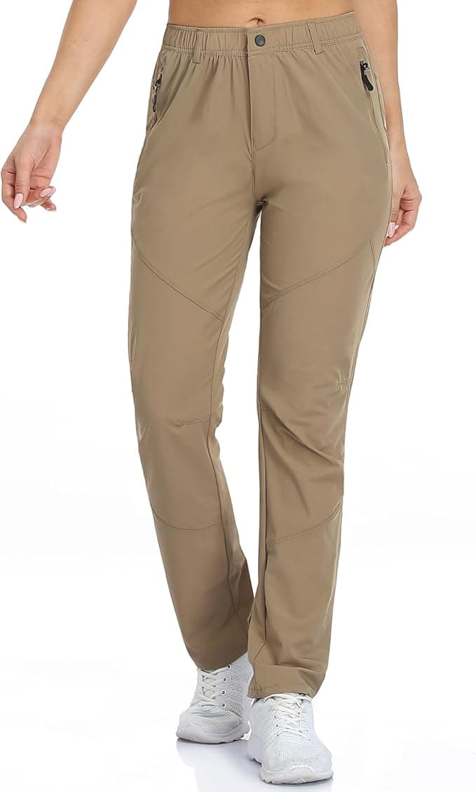 Women Travel Golf Pants 27''/29''/31'' Lightweight Quick Dry Hiking Outdoor Athleisure Pants Water Resistant Lounge Casual - Image 1