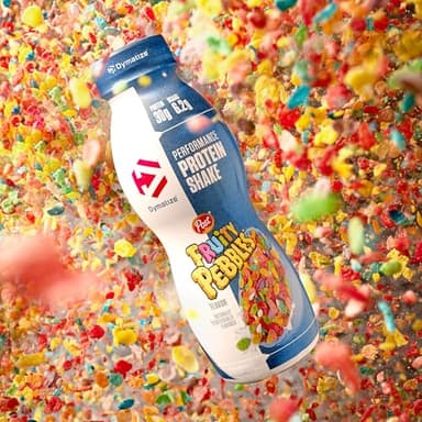 Dymatize Performance Protein Shake, Fruity Pebbles, 30g of Protein, 6.2g BCAA for Muscle Recovery, No Added Sugar, Low Fat, 24 Vitamins and Minerals, Gluten-Free, Ready to Drink, On-the-Go Snack, 11.5fl oz, 12 pack - Image 3