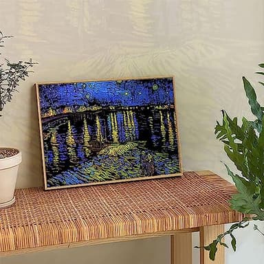 Scratch Art Painting 4 Pcs Vincent Van Gogh Scratch Rainbow Paper Set for Adults and Kids, DIY Sketch Card Engraving Craft Night View Scratchboard with 4 Tools - Cafe Terrace, Sunflowers, Starry Night - Image 9