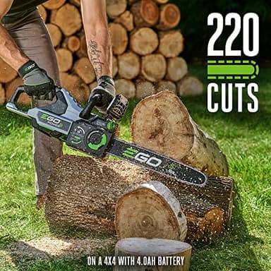 EGO POWER+ Chain Saw, 16” Battery Powered Chainsaw, Electric Cordless, Includes 56V 4.0Ah Battery and Charger – CS1613 - Image 5