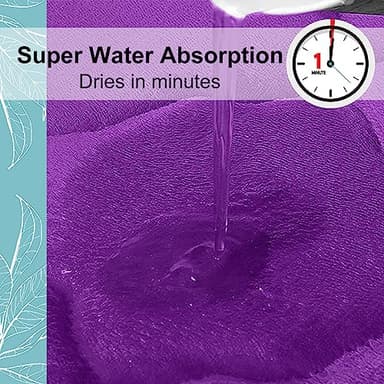 OLANLY Memory Foam Bath Mat Rug 47x24, Ultra Soft and Absorbent Bathroom Rugs, Non-Slip, Comfortable, Machine Washable Bath Carpet for Bathroom Floor, Tub, Shower and Home Decor Accessories, Purple - Image 5