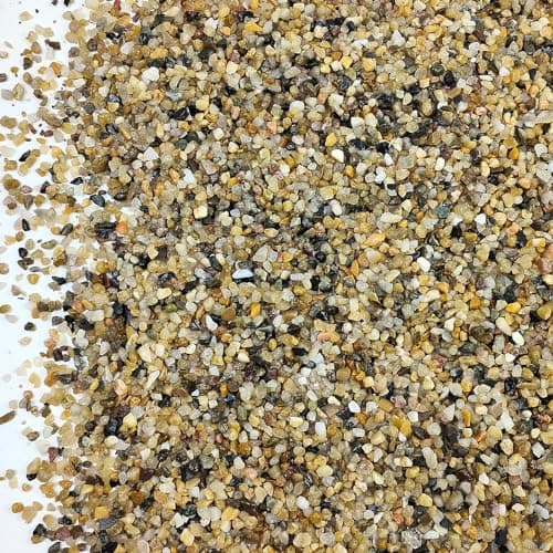SHIZWU 10LB Coarse Sand,Colored Rocks Pebbles, Quartz Sand for Cactus Bonsai, Succulent Plant Bonsai Paving, Vase Filling Decoration, Natural Sand for Fish Tank Decoration Paving(2-4mm) - Image 1
