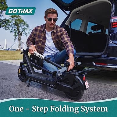 Gotrax Eclipse Ultra Saddle Electric Scooter, 20MPH, 28Miles, Adjustable Handlebar Height, Foldable, Detachable Seat, Cruise Control, Dual Suspension, LED Display, One-step Folding - Image 6