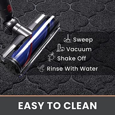 LuxStep Door Mat Large 24x36 Inch Indoor Outdoor Doormat, Non-Slip Low-Profile Design Floor Mat, Front Door Welcome Mat for Entryway,Patio,Garage, Black - Image 4