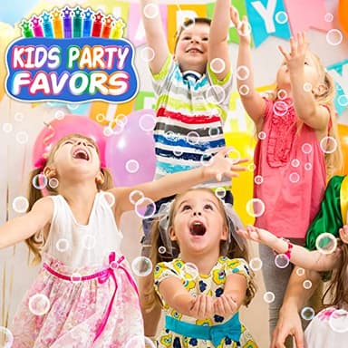 200 Pcs Mini Bubble Wands in 10 Colors, Bulk Party Favors for Kids, Themed Birthday, Christmas, New Year, Valentine, Carnival, School Classroom Prizes for Boys & Girls, Ideal Goodies Bags Stuffers - Image 6