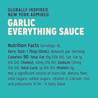 Sir Kensington's Everything Sauce Garlic Dressing Dip and Drizzle Keto Diet & Paleo Diet Certified Dairy Free Gluten Free Non- GMO Project Verified Shelf-Stable 8.3 oz - Image 2