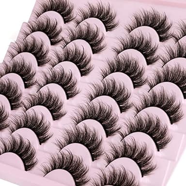 14 Pairs Wispy Mink Lashes False Eye Lashes Natural Look 5D Volume 16mm Fake Eyelashes Pack by TNFVLONEINS - Image 5