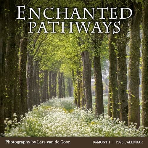 Enchanted Pathways 2025 Wall Calendar — The Photography of Lars van de Goor, 12" x 12" - Image 1