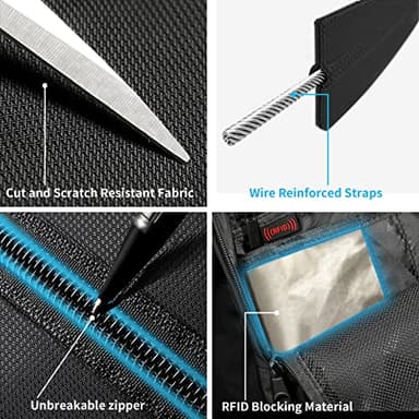 Tzowla 35 Liter Anti Theft with USB Charging Port Laptop Backpack - Image 3