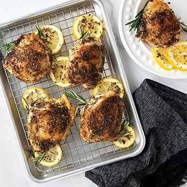 Nordic Ware Naturals® Quarter Sheet with Oven-Safe Nonstick Grid - Image 7