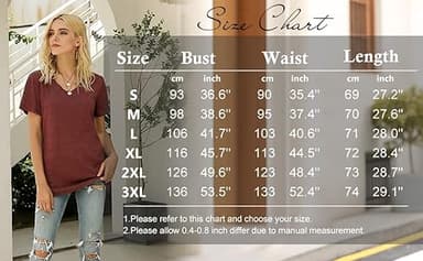 Sipaya T Shirts for Women Summer Casual Plain Tees Vneck Short Sleeve Tunic Tops for Leggings Luxury Women Fashion White L - Image 5