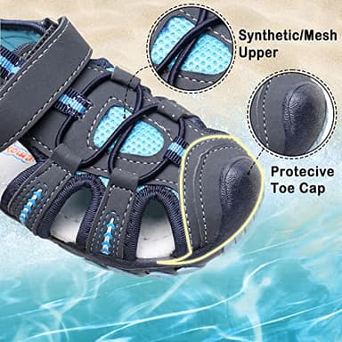 Blikcon Boys Girls Sandals Close Toe Outdoor Soft Sole Summer Sandals (Toddler/Little Kid) - Image 2
