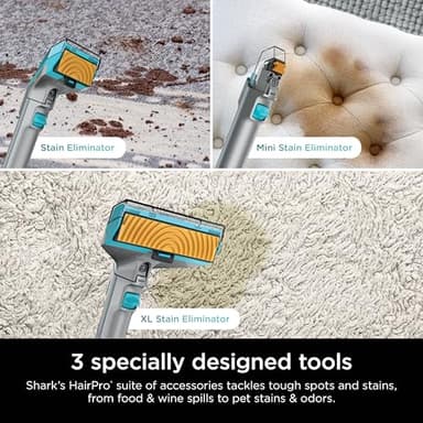 Shark StainStriker HairPro Portable Carpet, Upholstery & Area Rug Cleaner, Self-Cleaning, Stain, Hair & Odor Remover, Perfect for Pets & Car Interiors, 3 Tools & Pet Cleaning Solution, Teal, PX253BRN (Renewed) - Image 8