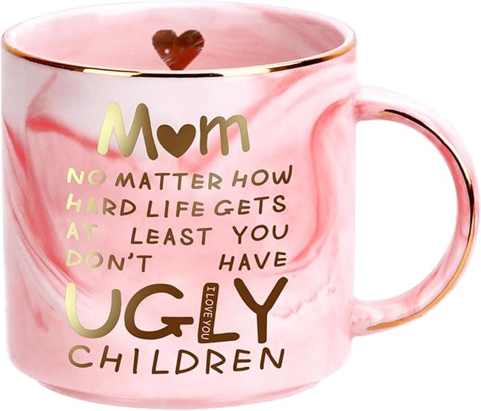 Christmas Gifts for Mom: 12oz Coffee Mug for Mother from Daughter Son Unique Christmas Stocking Stuffers for Mama Wife from Husband Funny Birthday Valentines Mothers Day Gifts for Mom Stepmother Women - Image 1