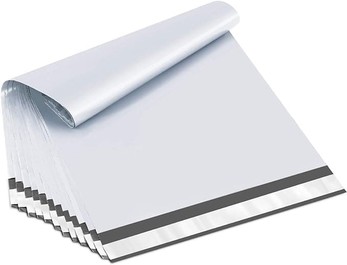 UCGOU 14.5x19 Poly Mailers White Shipping Bags Self-Sealing Waterproof and Tear-Proof 50 Pack - Image 1
