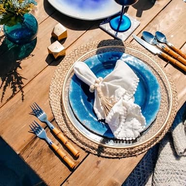 Bamboo Plastic 20 Piece Flatware Set - Image 6