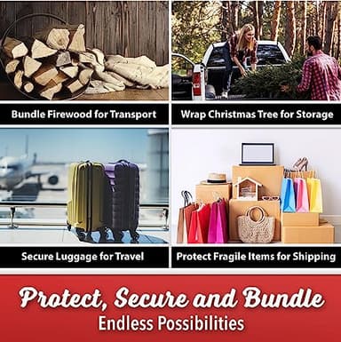 2 Pack Industrial Strength Mini Hand Stretch Wrap 5" 1000 Ft Roll 80 Gauge Thick, Shrink Wrap Roll for Moving Supplies, Furniture, Pallets, Plastic Wrap for Packing, Heavy Duty Stretch Film - Image 7