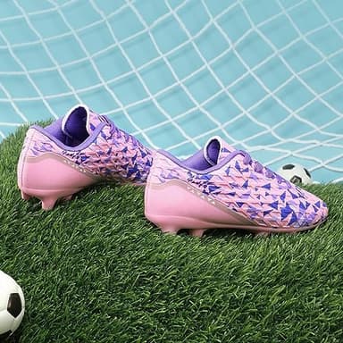 DREAM PAIRS Boys Girls Soccer Cleats Youth Firm Groud Classic Lightweight Football Shoes for Little/Big Kid - Image 4