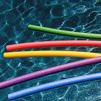 Big Joe Swim Noodle 35 Pack Pool Noodles, Red, Blue, Green, Purple, Yellow Foam, 4.5 feet, 55"L x 2"W x 2"H each - Image 6