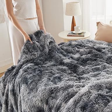 Bedsure GentleSoft Fluffy Fuzzy Faux Fur Throw Blanket for Couch, Soft Sherpa Fleece Cozy Gifts for Women, Christmas Plush Blanket Bed Room Decor for Men, Thick Warm Minky Gifts for Teen Girls Boys - Image 7