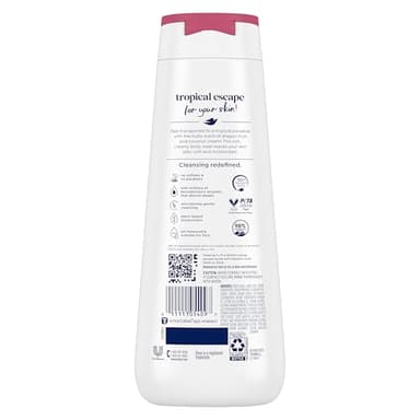 Dove Body Wash 4 Count for 24hr Lotion-Soft Skin Replenish Dragon Fruit and Coconut Cream Moisturizing Skin Cleanser with No Sulfates No Parabens - Image 2