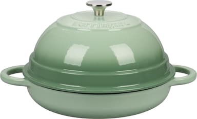 Cast Iron Enameled Dutch Oven Pot with Lid for Bread Baking, Bread Oven, 6 Quart, Green - Image 2