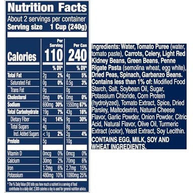 Progresso Minestrone Soup, Vegetable Classics Canned Soup, 19 oz (Pack of 12) - Image 2