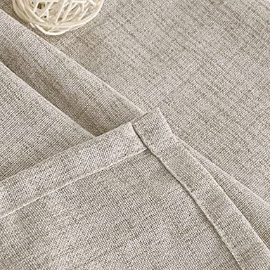 YoungsTex Natural Linen Curtains 90 Inches Long for Living Room Back Tab Textured Light Filtering Window Drapes with Ring Clips for Bedroom Dining Room, 52 X 90 Inch, 2 Panels - Image 7