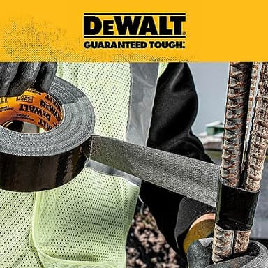 DEWALT Ultra Tough Duct Tape, 1.88 in x 30 yd, Heavy Duty, Ultra Strong, Aggressive Adhesive, All-Weather, 2 Rolls, Black - Image 4