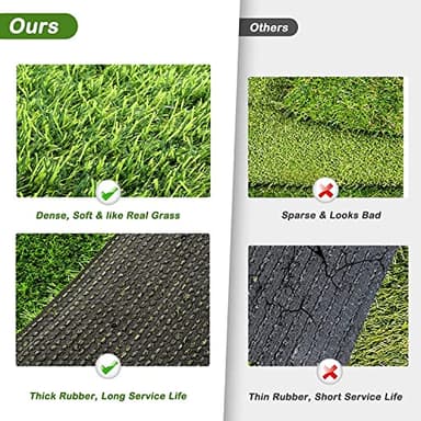 Artificial Grass, 26”x51'' Dog Pee Pads, Professional Dog Potty Training Rug, Grass Mat with Drainage Holes, Pet Turf Indoor Outdoor Flooring Fake Grass Doormat-Easy to Clean - Image 5
