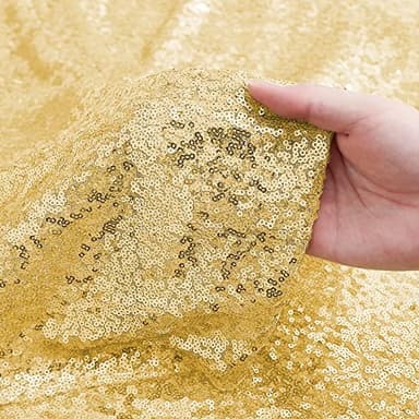 Sugargirl 10 Packs 12 x 72 inches Sequin Table Runner, Glitter Gold Table Runner for Birthday Party Supplies Wedding Holiday Celebration Event Decorations - Image 4