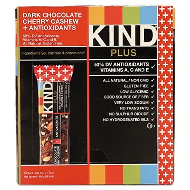 KIND Nut Bars, Dark Chocolate Cherry Cashew, Healthy Snacks, Gluten Free, 4g Protein, 12 Count - Image 6