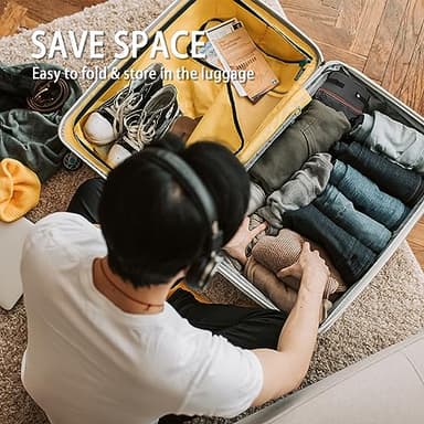 PETKARAY Travel Litter Box, Cat Portable Litter Box, Foldable Travel Kit for Cats in Car, Includes Replacement Liner with Collapsible Zipped Lid - Image 5