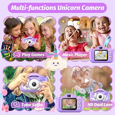 Upgrade Kids Camera, Christmas Birthday Gifts for Girls Boys, 1080P HD Selfie Digital Video Camera for Toddlers, Cute Portable Little Girls Boys Gifts Toys for 3 4 5 6 7 8 9 Years Old - Image 2