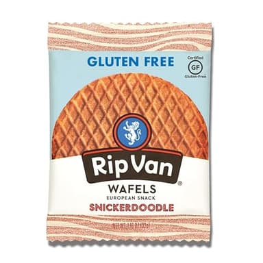 Rip Van Gluten-Free Snickerdoodle Stroopwafel, Healthy Gluten-Free Snacks, Non-GMO Snacks, Low Sugar (6g), Low Calorie Snack, 12 Count - Image 3