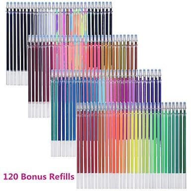 Gel Pens,Tanmit Gel Pens Set, 120 Colored Gel Pen plus 120 Refills for Adults Coloring Books, Drawing, Art Projects (No Duplicates) - Image 3