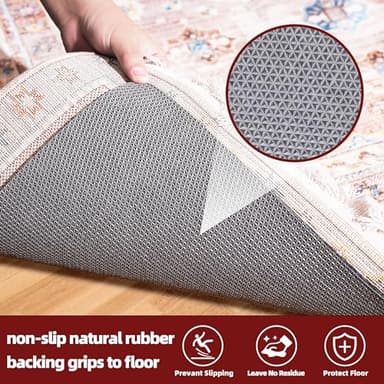 BAGAIL Felt and Natural Rubber Backing Rug Pads 1/4” Thick, 8 x 10 Ft Non Slip Carpet Gripper Keep Rugs in Place, Under Area Rug Protective Cushioned Pads, Carpet Runners, Hardwood Floors Protection - Image 4