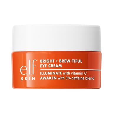 e.l.f. SKIN Bright + Brew-tiful Eye Cream, Helps Brighten Appearance Of Undereye Dark Circles & Repair Puffiness, Vegan & Cruelty-Free - Image 1