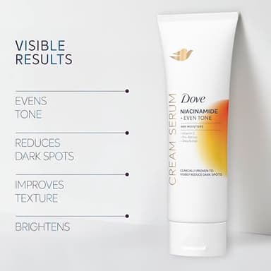 Dove Body Cream Serum Niacinamide + Even Tone for Dark Spots and Uneven Tone with Vitamin C, Pro-Retinol and Shea Butter Lotion, 8 oz - Image 5