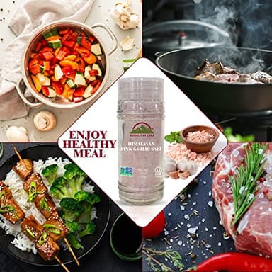 Himalayan Chef Himalayan Pink Garlic Salt -3.6 Oz (Pack of 1), Small Grinder of Garlic Salt Seasoning, Natural & Certified - Image 10