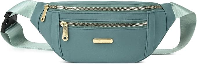 DAITET Crossbody Fanny Pack for Men&Women,Large Waist Bag & Hip Bum Bag with Adjustable Strap for Outdoors Workout Traveling Casual Running Hiking Cycling - Image 1