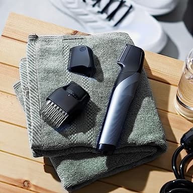 Panasonic Body Groomer for Men and Women, Unisex Wet/Dry Cordless Electric Body Hair Trimmer with 2 Comb Attachments, Multi-Directional Shaving in Sensitive Areas - ER-GK80-S (Black) - Image 10