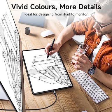 USB C to HDMI Cable 3.3ft, [4K, High-Speed], USB Type C to HDMI Cord [Thunderbolt 3/4 Compatible] for iPhone 17 16 15 Pro Max Plus Air, MacBook iPad Pro/Air,Samsung S25 S24 S23 S22 S21 Surface Switch - Image 4