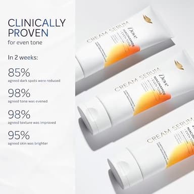 Dove Body Cream Serum Niacinamide + Even Tone for Dark Spots and Uneven Tone with Vitamin C, Pro-Retinol and Shea Butter Lotion, 8 oz - Image 7