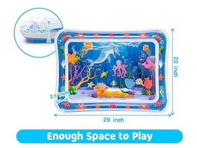 Yeeeasy Tummy Time Water Mat丨Inflatable Tummy Time Water Play Mat for Babies, Infants and Toddlers 3 to 12 Months Promote Development Toys Baby Gifts - Image 2