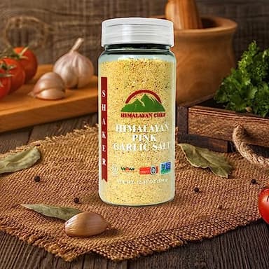 Himalayan Chef Garlic Salt, Plastic Shaker-12.35 Oz - Image 6