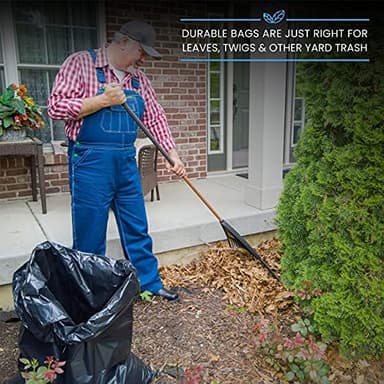 ToughBag 55 Gallon Trash Bags, 55-60 Gallon Trash Bags Heavy Duty (50 COUNT) - Large Black Trash Can Liners, 50-60 Gal for Contractors, Commercial, and Lawn - Made in USA - Image 5